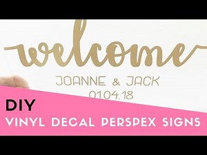 HOW TO: Apply A Vinyl Decal to an Acrylic Sign