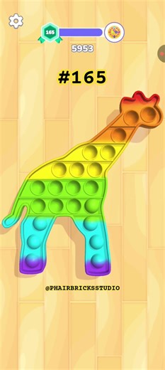 Pop Us! Level 165 🌈 Satisfying ASMR Bubble Popping | Relaxing Pop-It Sounds #shorts