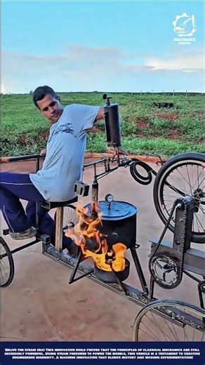 Creative Machine Custom-Built Steam Engine to Create Perfect Locomotion in DIY Projects