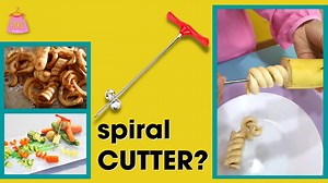Manual Spiral Cutter for curly fries, curly carrot, curly cucumber, curly banana? 😂 Does it work? *this is a fun family honest review rating. 🥕 & 🥔 are too hard, I can't roll in. And did I use the wrong type of🥒 ? | Pakupakiss