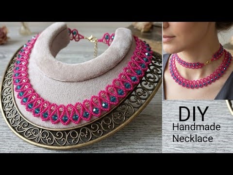 Easy Beaded Necklace: How To Make Necklace With Beads: gift 🎁 ideas