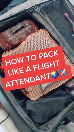 Pack like the professionals😉✈️ #flightattendant #flightattendantlife #cabincrew #cabincrewlife #airline #stewardess #airhostess #pack #travel #flight