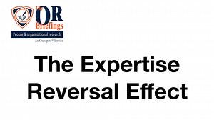 What is the expertise reversal effect?