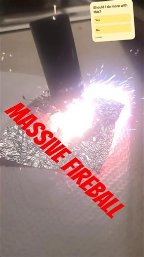 200 volt capacitor destroying aluminum foil in slow-mo #slowmo #slowmotion #ark