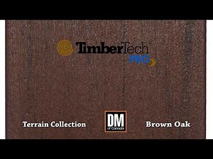 TimberTech Terrain Pro Collection Wood Grain Detail, Brown Oak