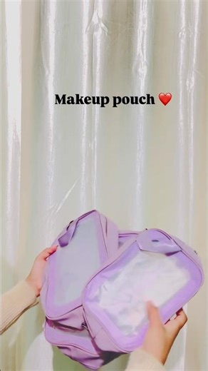 Makeup bag transparent pouches for women set of 3❤️(Meesho ₹160) #terningshortsvideo
