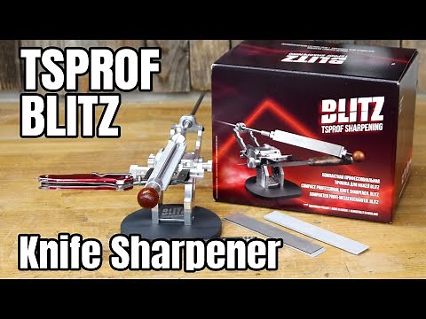 How to use the TSPROF Blitz Knife Sharpener | Unboxing, Setup and Use. Its a Nice Tool