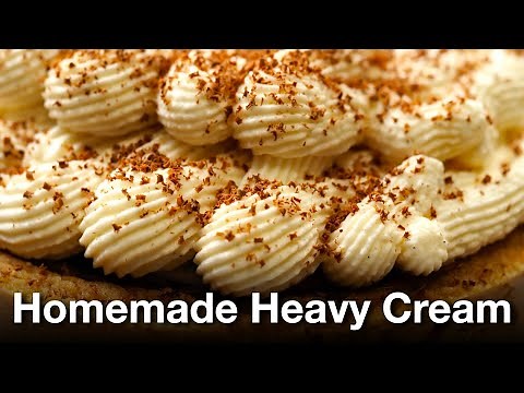 e48 Homemade Heavy Cream. Turn milk into whipped cream yourself. Easy to follow heavy cream recipe.