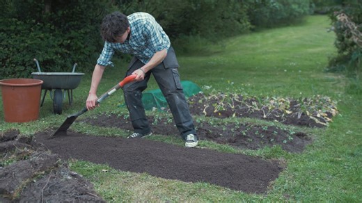 Sieving Soil and Making More Rows for Carrots, Kale & Lettuce