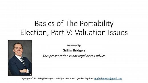 Elective 706 Filings - Portability Returns