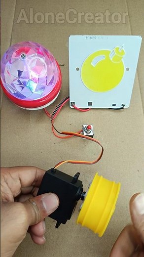 I Turned a Metal Gear Servo Motor Into COB LED and Disco DJ Light #DIYProject #generator #invention
