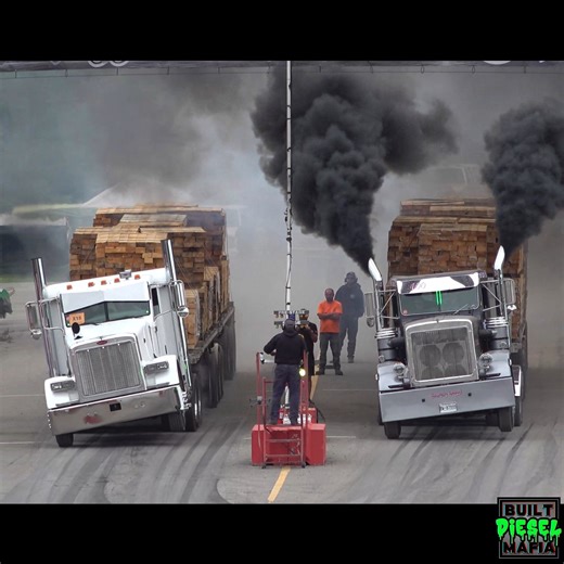Two Legendary powerful Peterbilts Zimmerman vs Denomme. Cummins vs Caterpillar Loaded Up Semi Drag Racing throwdown at the 2024 Great Lakes Big Rig Challenge #semidragracing #loadedsemidragracing #diesel #caterpillar #cummins | BUILT Diesel MAFIA
