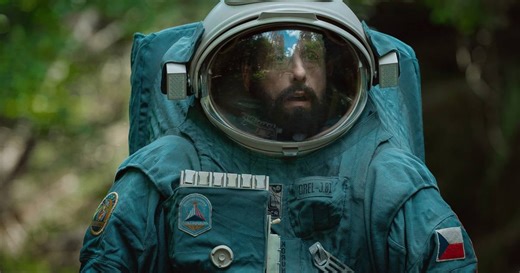 Spaceman review: Adam Sandler journeys into a trippy interstellar cloud with a giant Nutella-loving alien spider