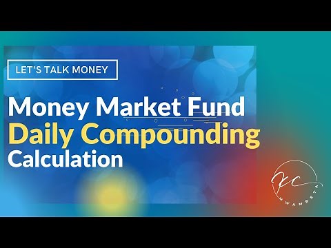How to calculate money market fund DAILY interest rate