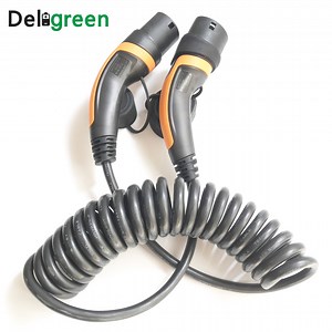[Hot Item] Spring Cable 62196-2 Male to Female 32A 250V EV Tethered Charging Plugs