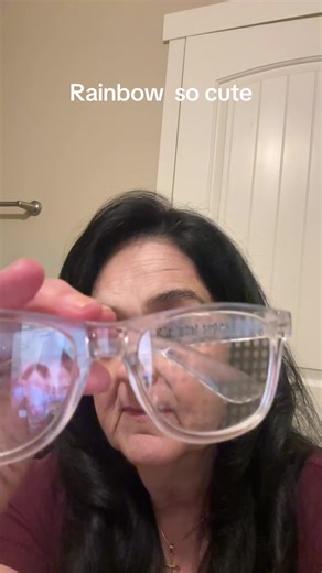 Cute Rainbow Diffraction Glasses for Elegant Style