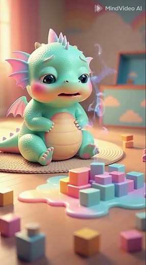Dragon 🐉 crying 😢 #ai #sad #animals #cartoon
