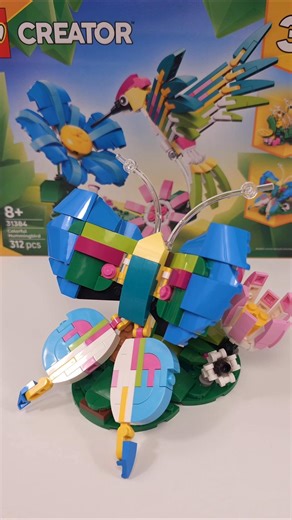 LEGO Butterfly (31384) from Creator 3in1 Wild Animals: Colorful Hummingbird #shorts TBB
