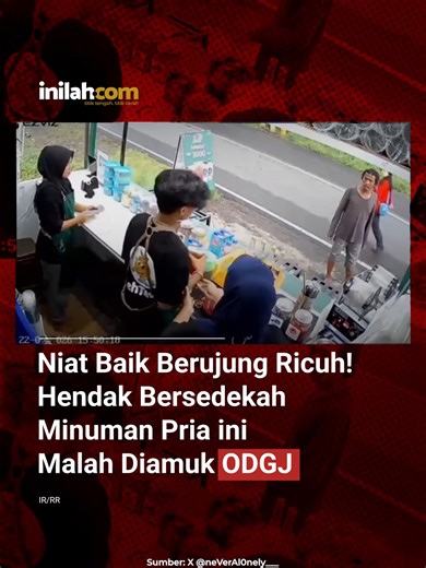 Pria ODGJ Mengamuk di Area Penjualan Minuman