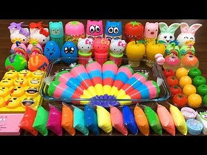 Mixing Random Things into Slime !!! Slimesmoothie Relaxing Satisfying Slime Videos #12