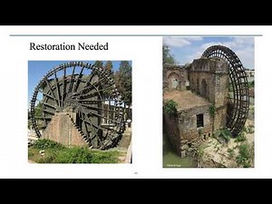Noria water wheels have long been used to raise water for cities and agriculture irrigation