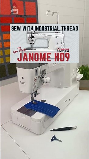 Want to use industrial threads on your Janome HD-9 without the hassle? 🤔
