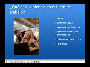Preventing Workplace Violence Spanish