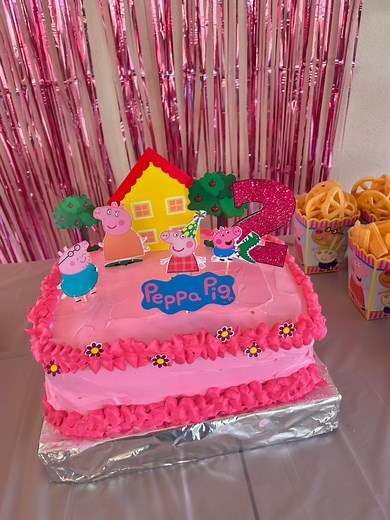 Así preparé el Pastel de Peppa Pig sin ser repostera solo una madre con ganas de ver feliz a su hija 🩷🤩✨ | Valery FR