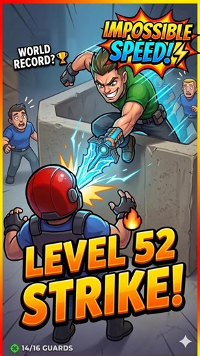 Level 52 was TOO Easy! 😎🔥#HunterAssassin #GamingShorts#gaming#Level52 #StealthGame #Shorts
