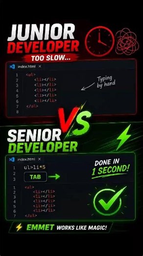 🚀 You're Still Typing HTML Like This? #shorts