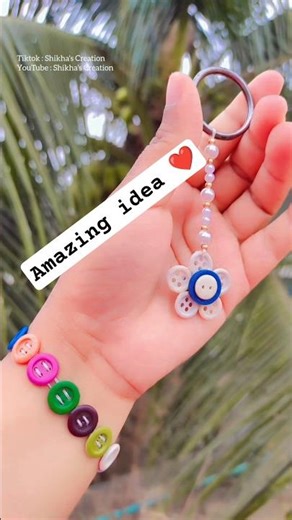 Easy button bracelet | DIY wristband | Adjustable handmade bracelet #bracelet #shorts #craft #cute