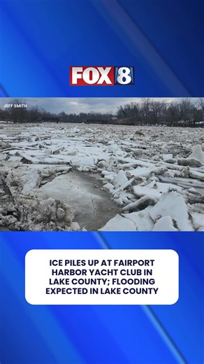 WATCH: River ice that spent weeks forming during a record-breaking cold streak is now breaking loose, and it’s expected to cause flooding. Send your shots of ice jams or flooding to tips@FOX8.com. More here: https://fox8.com/news/see-it-ice-jams-piling-up-in-northeast-ohio/ | Fox 8 News
