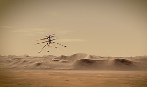 NASA released wild footage of Mars helicopter flying over an alien desert