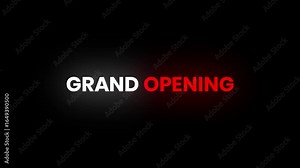 Grand Opening – 4K Particles Text Animation for Store or Venue Launches