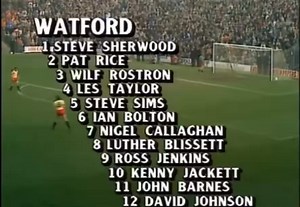 LWT The Big Match November 1982 Arsenal v Watford Commentator Brian Moore #Arsenal #WatfordFC | Football in the 70s and 80s