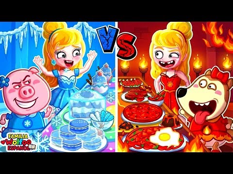 Familia Wolfoo Español | ¡Mala educación en la mesa! 🍽️ Desafío Calor vs Frío 🔥🕵️ Dibujos Animados