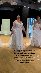 💜 So totally refreshing to see beautiful curvy models on the catwalk at this seasons Bridal Week Hats off to the wonderful Romantica Collections for making their entire collection going forward totally curvy bride friendly. Promotional images shot on plus size models to!! 💜 It’s wonderful to work with designers who truly listen to what we want and need love, love, love it!!! 💜 So encouraged to see so many of our designers this weekend embracing our customers and really “Celebrating those Curv