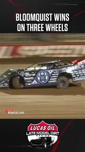 Bloomquist wins with three wheels! (2018 Show-Me 100) #LucasDirt | FloRacing