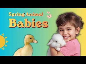 Spring Animal Babies Song 🐣 Baby Animals for Kids | Learn Farm Animals & Sounds