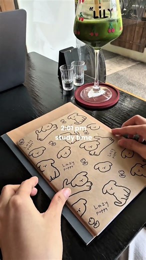 romanticize studying with me 🎧 matcha, aesthetic notes & getting my life together