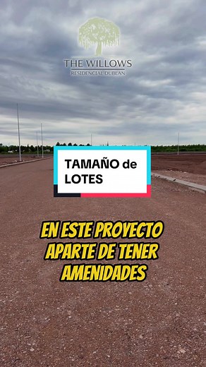 TAMAÑO de LOTES en The Willows, Chihuahua