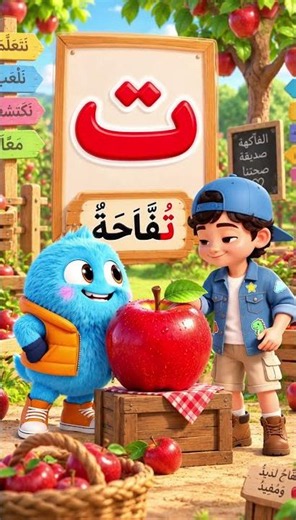 🍎 تعلّم حرف التاء (ت) مع لومي | تاء تفاحة | الحروف العربية للأطفال
