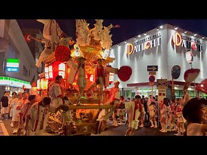 2024.7.23菅原神社夏祭り 加美細田町 だんじり曳行 大阪府大阪市平野区