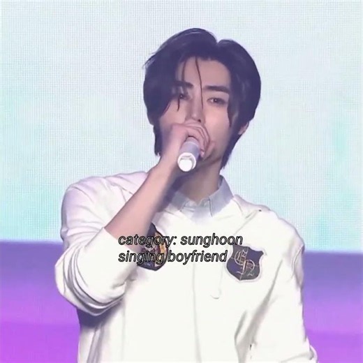 category is: sunghoon singing boyfriend for 40 seconds. #enhypen #sunghoon #kpop #justinbieber