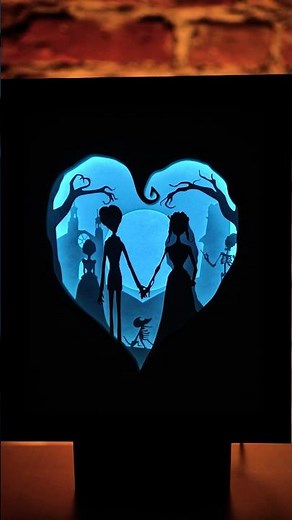 Corpse Bride DIY Lightbox 💡 #corpsebride #timburton #lightboxart