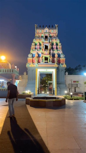 most beautiful South Indian mandir in Gurgaon❤️ #mandir #religion #trending #familyvlog #travelvlog