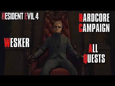 Resident Evil 4 Remake - Wesker - Hardcore Playthrough