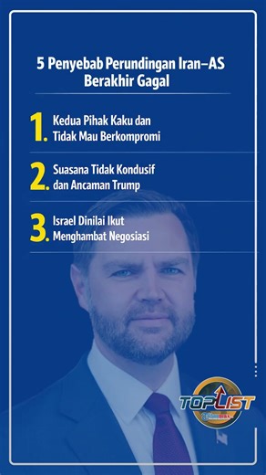 5 Faktor Penyebab Gagalnya Kesepakatan AS-Iran, dari Ancaman Trump hingga Faktor Kepercayaan