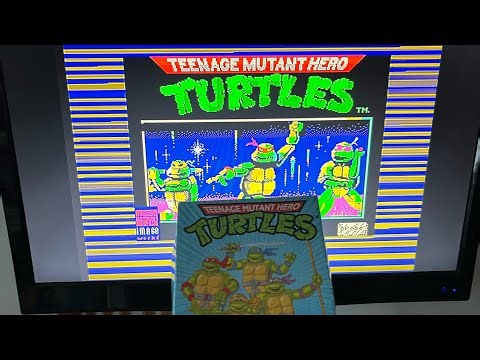ZX Spectrum Teenage Mutant Hero Turtles gameplay. On real hardware.
