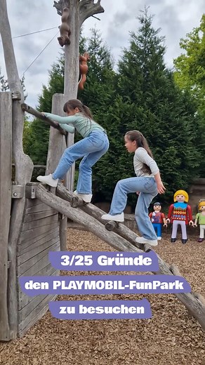 3/25 Gründe, den PLAYMOBIL-FunPark zu besuchen: ⚖️ Der Balancier-Parcours – Der perfekte Ort für Abenteuer und Gleichgewichtstraining! Im FunPark können Kinder ihre Koordination und ihren Gleichgewichtssinn auf die ultimative Probe stellen! Vom Wackelbalken für die Kleinen bis zu coolen Slacklines für die Größeren – hier findet jeder seine Herausforderung. Es macht nicht nur riesigen Spaß, sondern fördert auch Konzentration, Mut und natürlich das Gleichgewicht! Ein Muss für alle, die sich gerne